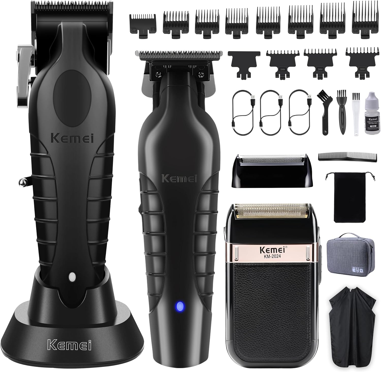 Men'S Grooming Products Kit - Set Profesional de Cortapelos, Recortadora de