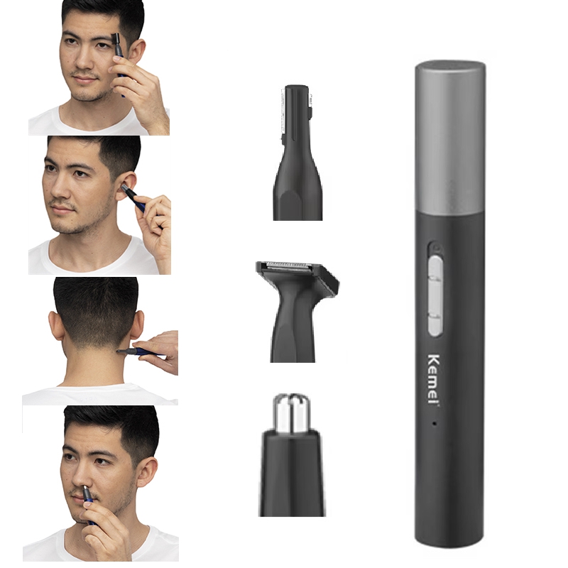 Men'S Grooming Haircut - Recortadora de Vello Nasal Recargable Kemei