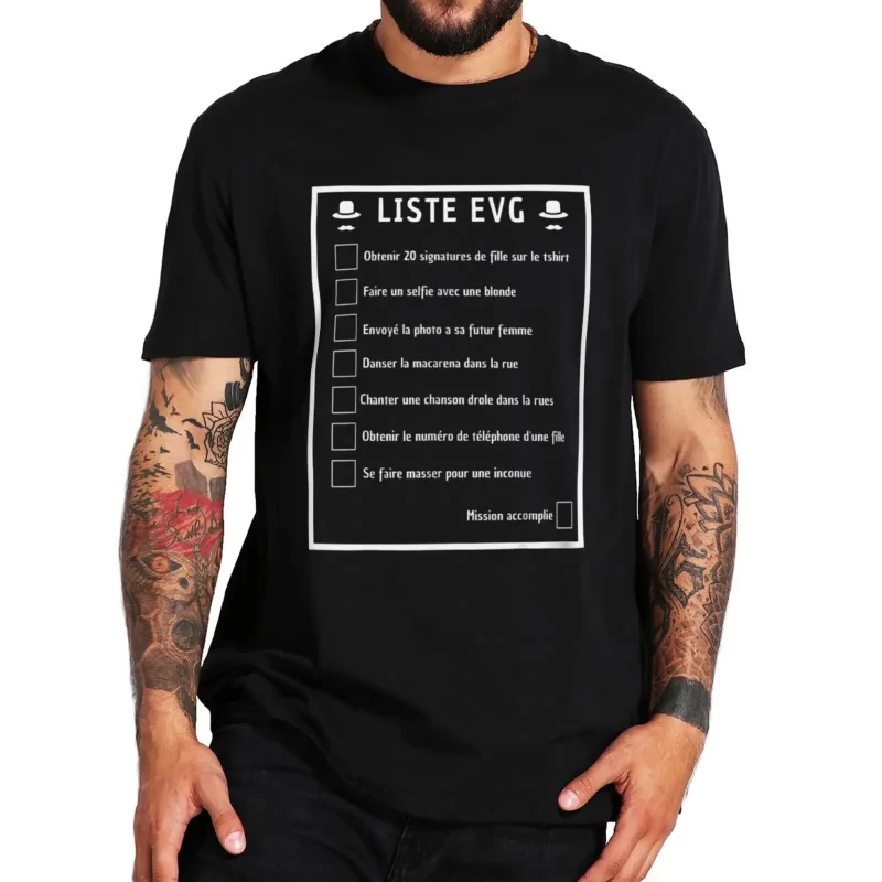 Men'S Grooming Checklist - Camiseta de despedida de soltero EVG