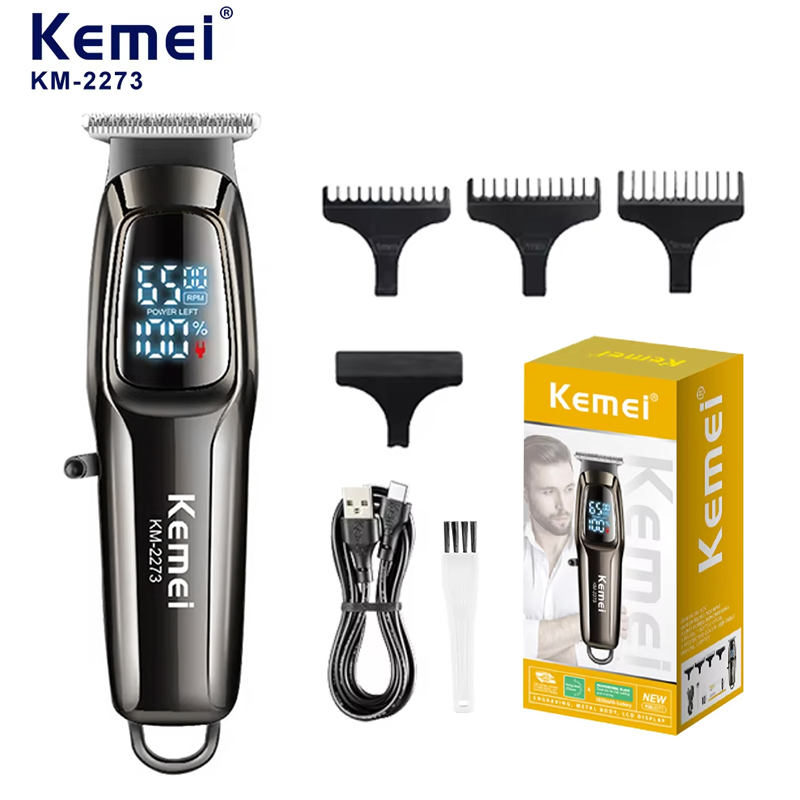 Men'S Grooming Haircut - Cortadora de pelo eléctrica recargable Kemei