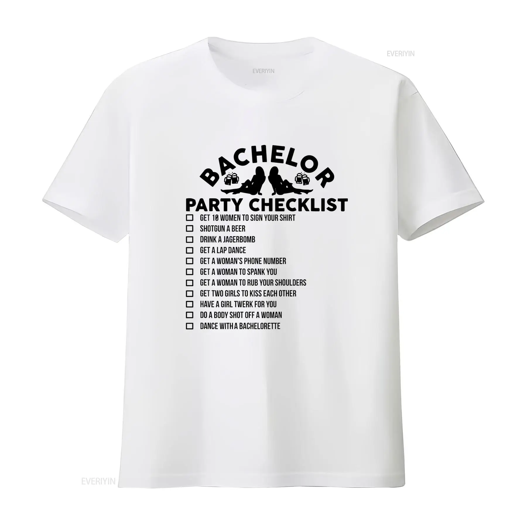 Men'S Grooming Checklist - Camiseta divertida con lista de verificación