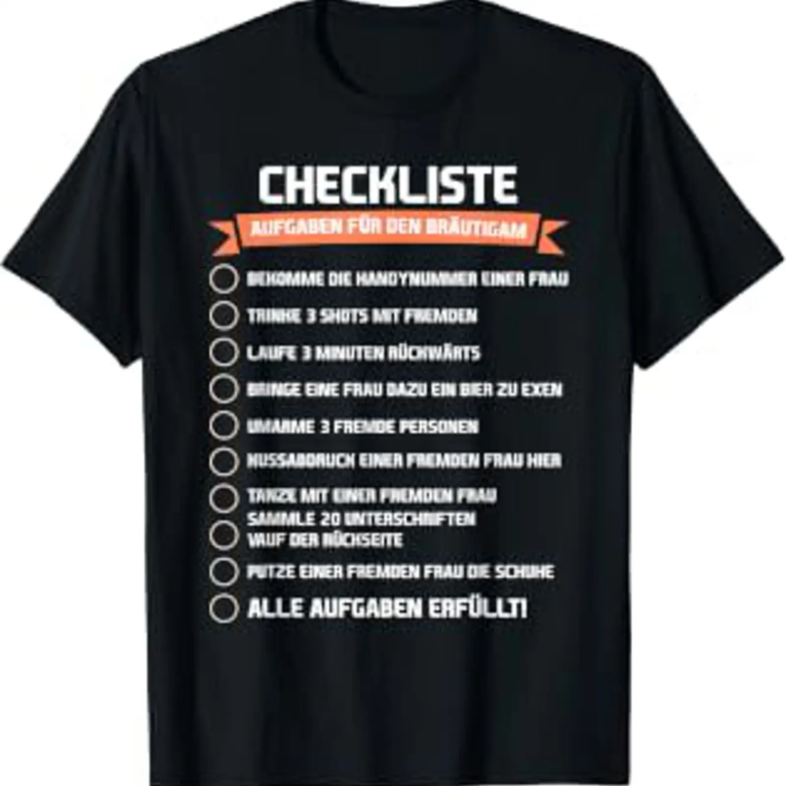 Men'S Grooming Checklist - Camiseta DIY para la despedida de