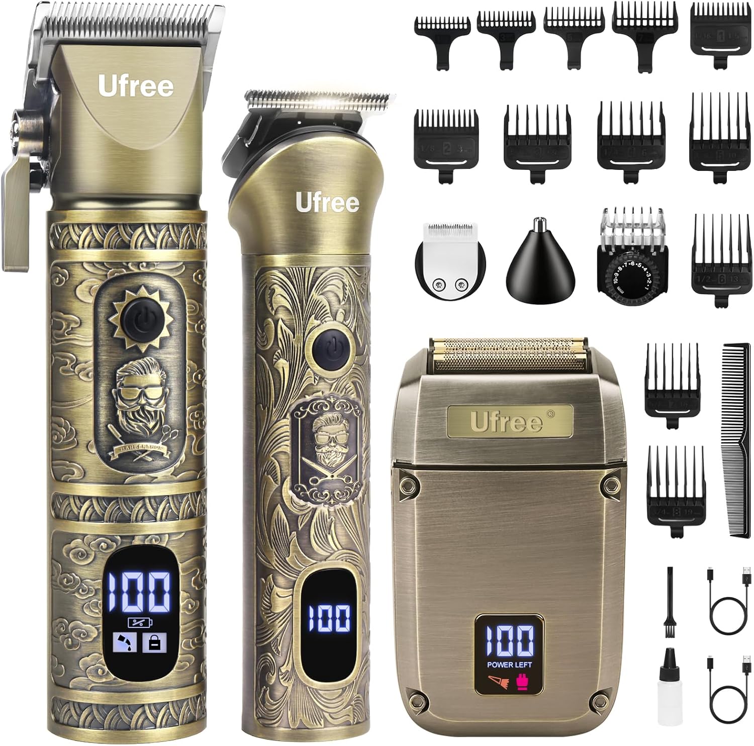 Men'S Grooming Products Kit - Recortadora de barba y cortapelos para