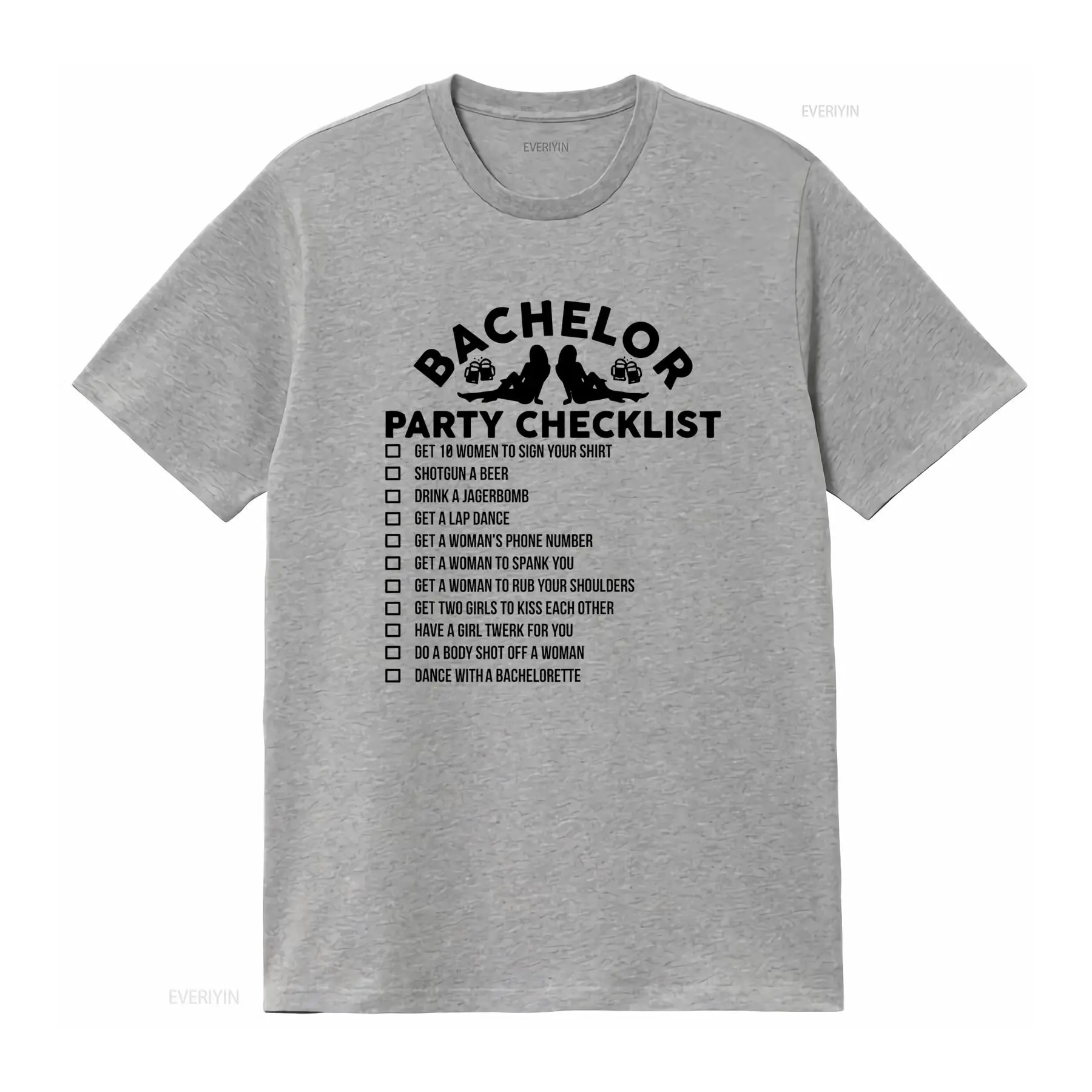 Camiseta divertida con lista d - Men'S Grooming Checklist reseña y precio